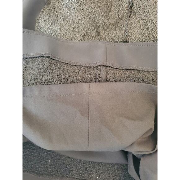 Elie‎ Tahari Lambs leather trim scuba dress Medium - Picture 8 of 8